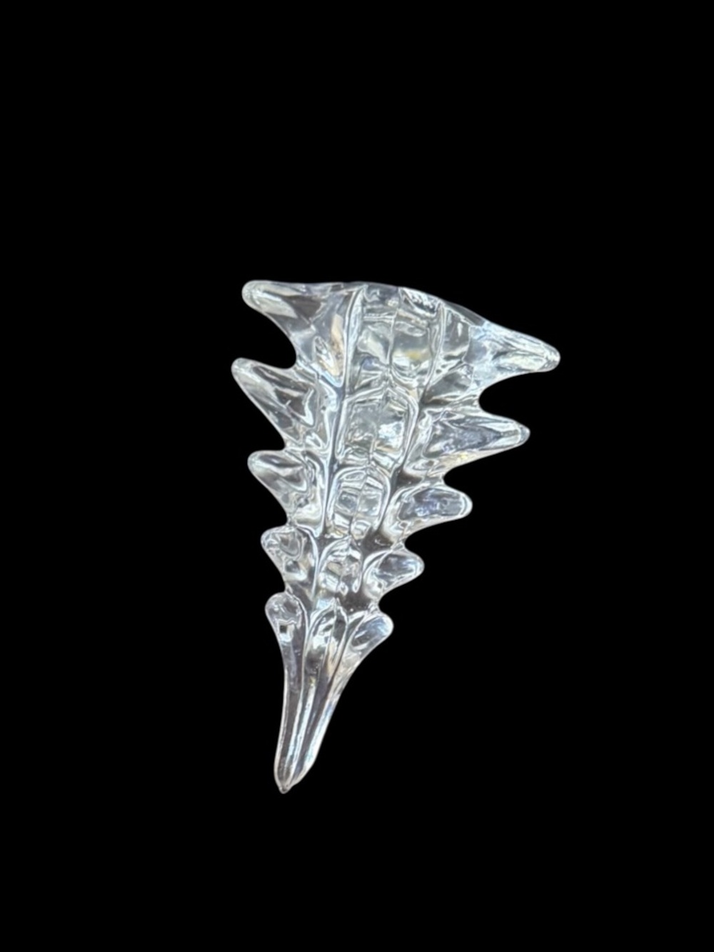 Set of 3 Silvestri Vintage Handcrafted Clear Crystal Christmas Trees with Boxes - Picture 10 of 14